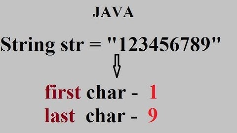 How to get First and Last character of string in JAVA