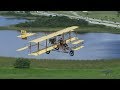 Curtiss pusher flight  airtoair footage