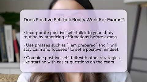Does Positive Self-talk Really Work For Exams? - Ultimate Study Hacks