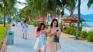 Vietnam Walking Tour  Da Nang Beach at Evening  My Khe & Pham Van Dong Beach