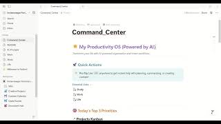 How I Use Notion + AI to Organize Life, Work & Study | Ultimate Productivity Workflow