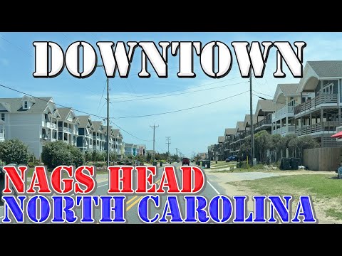 Nags Head - North Carolina - 4K Downtown Drive