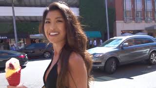 Jenn Lee Talks About Her Travel Vlog While Shopping In Beverly Hills