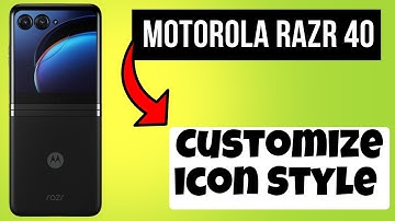 Customize icon Style Motorola Razr 40 || How to customize icons || Styling of icons