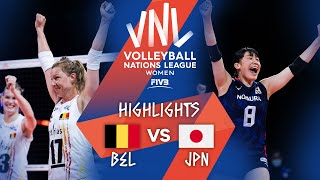 BEL vs. JPN - Highlights Week 4 | Women's VNL 2021