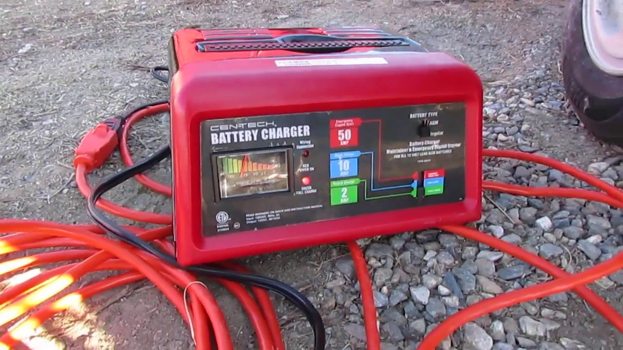 Harbor Freight Battery Charger review - YouTube