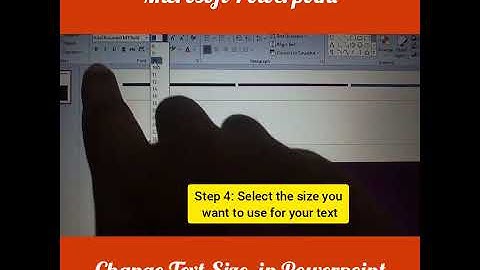 Change Text Size in Powerpoint