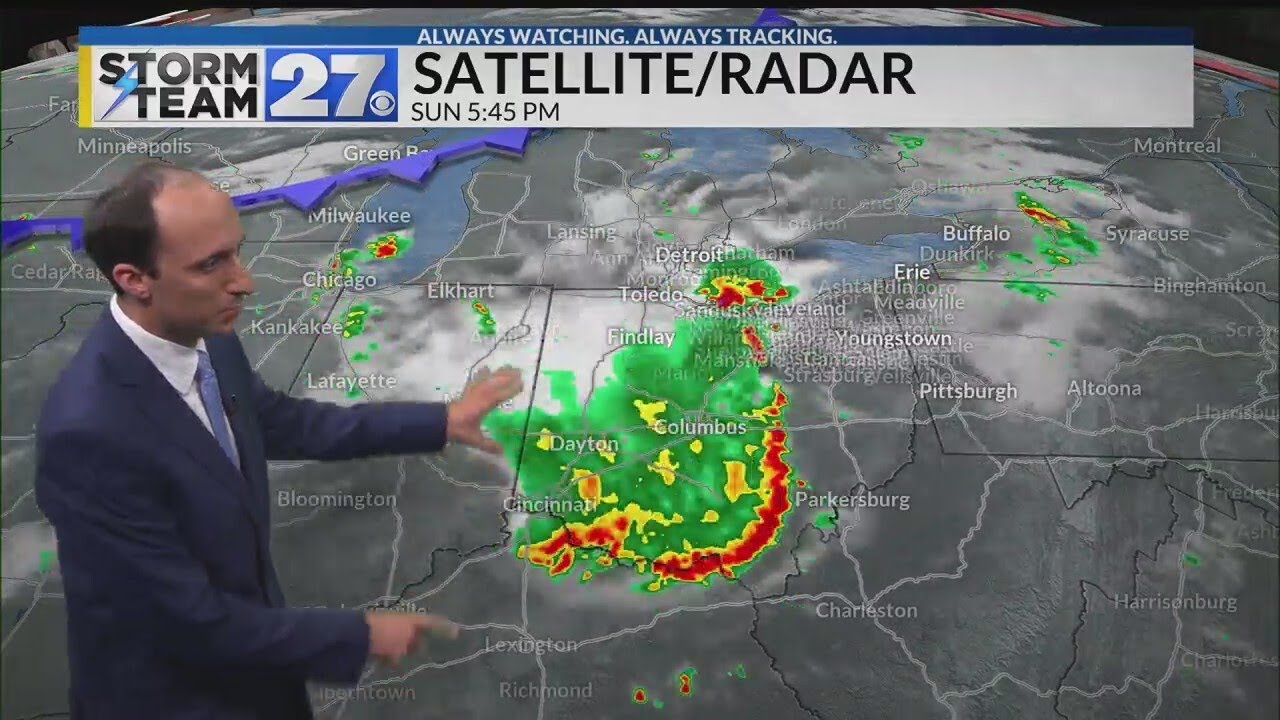 Multiple chances of rain and storms to start the week - YouTube