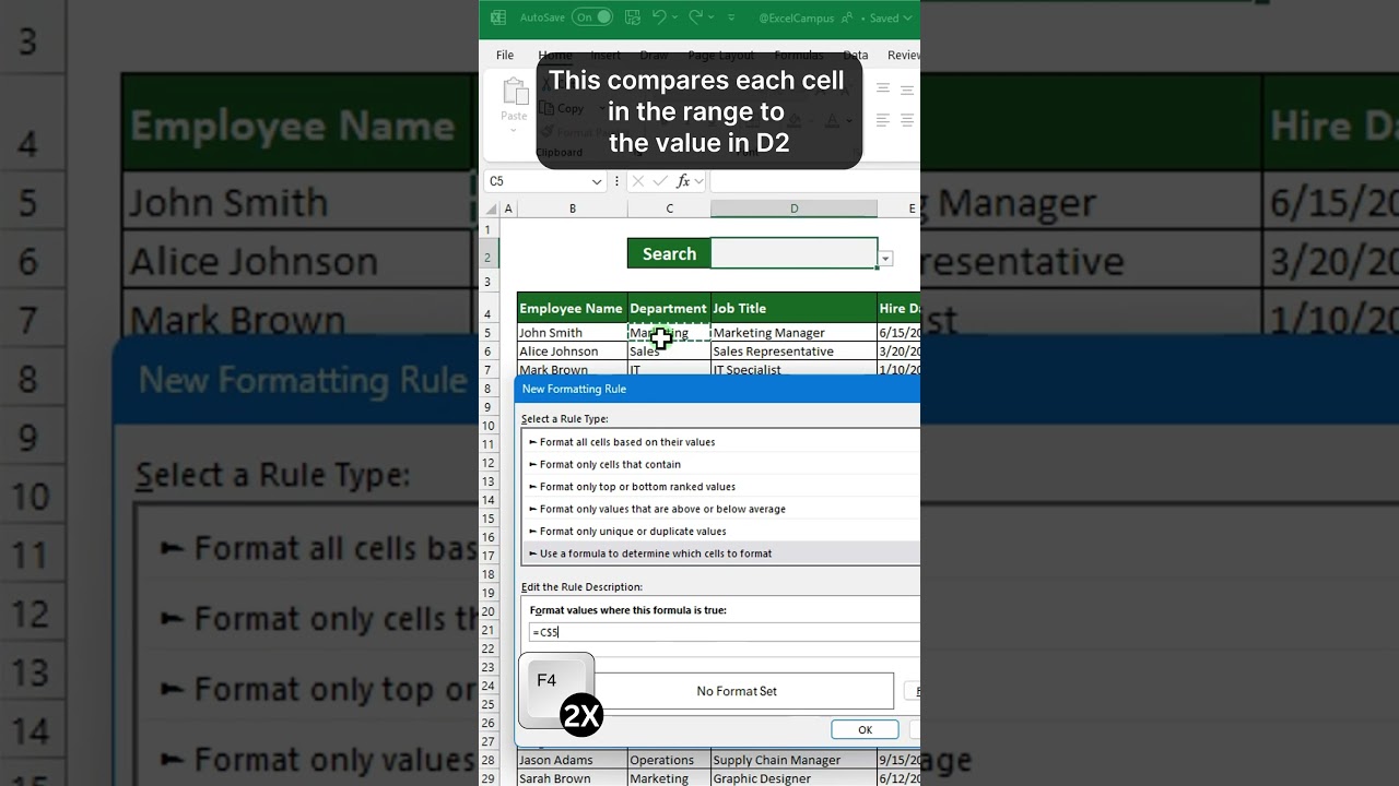 Auto-Highlight Drop-Down Lists in Excel🔥