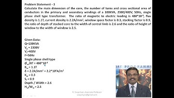 Transformer Core Design Problem (Part - 2)
