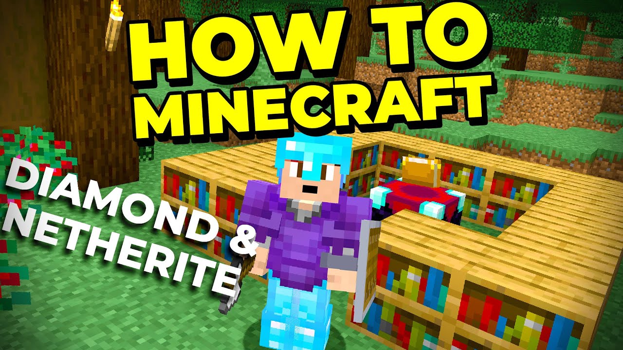 How to Minecraft: Enchanted Netherite and Diamond Armor in 1.16 [#9] 