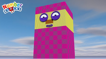 Looking for Numberblocks Cube BIGGEST 80x130x80 is Numberblokcs 832.000 GIANT Number Pattern