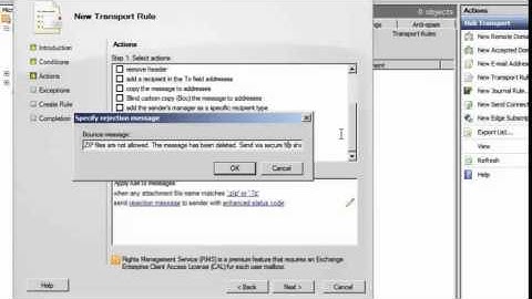 Block Zip files and other executables in Exchange 2010