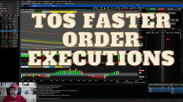 Tip on ThinkorSwim TOS How to Get Faster Order Executions