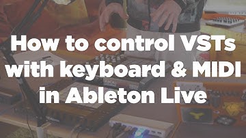 How to set up a VST with keyboard or MIDI control in Ableton (using Drumazon in this example)