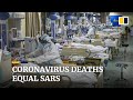 Global coronavirus deaths equal Sars, while new infections drop