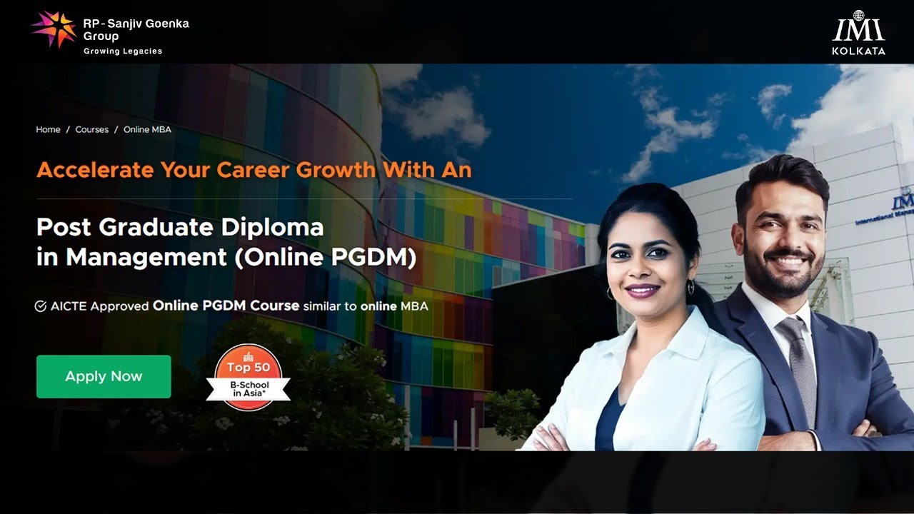 Online PGDM Programme | IMI Kolkata