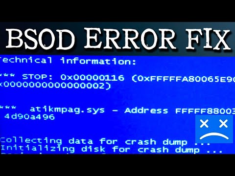 Ошибка 0x00000116 BSOD