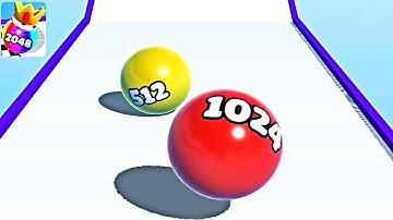 Ball Merge 2048 ! All Levels Gameplay (1044-1056) android, ios