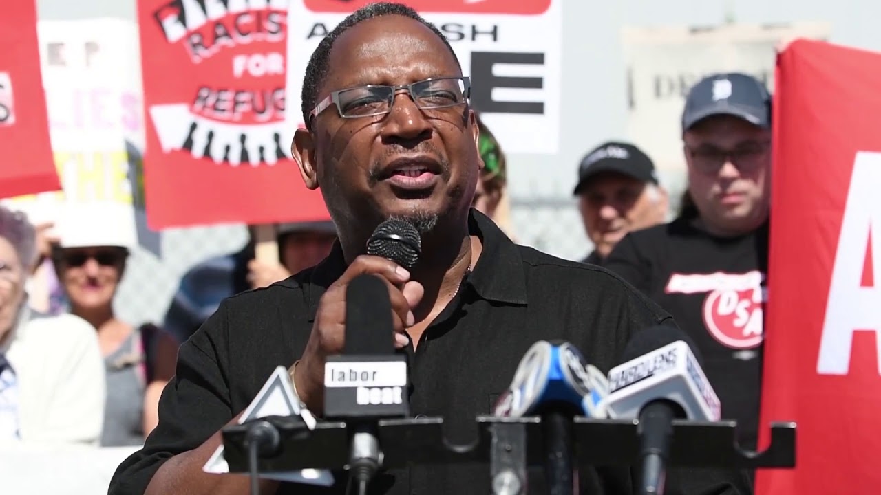 Gary airport deportation protest