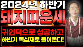 2024년 하반기 돼지띠운세 삼재가 들어오지만 귀인덕으로 성공하고 하반기 복삼재로 들어와 대박나는 돼지띠! …