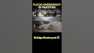 Bridge Collapses in Seconds 😱  #PakistanFlood #BridgeCollapse #KPFlood #ClimateDisaster #AIvideo