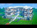 Minecraft big modern mansion tutorial 120  minecraft big modern house tutorial