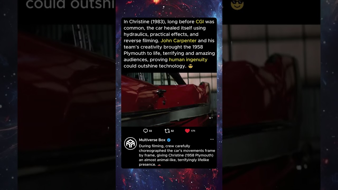 In Christine (1983), Human Ingenuity Beat CGI to Bring a Car to Life