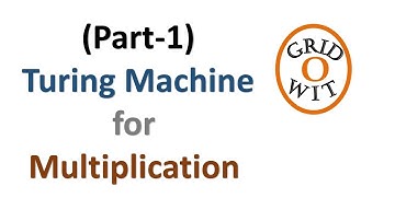 Part-1 Turing machine for multiplication