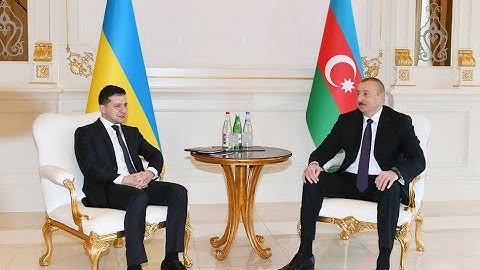 Prezident İlham Əliyevin və Prezident Vladimir Zelenskinin təkbətək görüşü