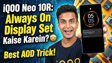 iQOO Neo 10R Always On Display Settings | AOD Kaise Set Karein? (Full Guide Hindi)