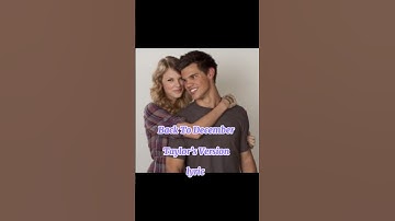 Back To December (Taylor’s Version) #taylorswift #speaknowtaylorsversion #backtodecember