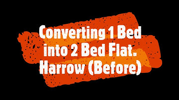 Converting 1 bed flat into 2     Before