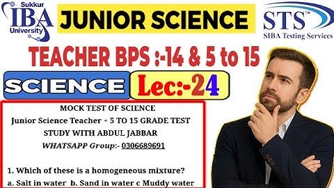 20 Expected MCQs | Solutions & Suspensions Class 6 | JST Science Test | Most Repeated Questions