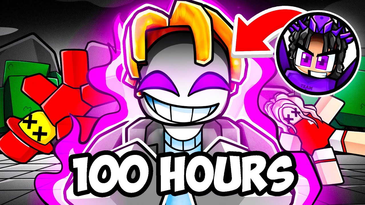 Pretending To Be A NOOB for 100 Hours in Roblox The Strongest Battlegrounds