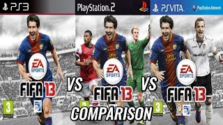 FIFA 13 PS3 Vs PS2 Vs PS Vita