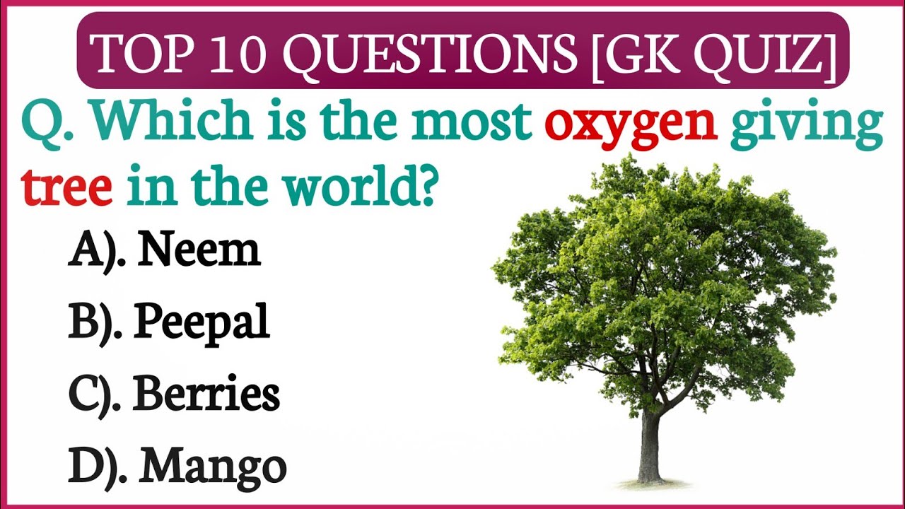 Gk Knowledgetree GK | GK Quiz Video | Top 10 Gk Quiz | General Knowledge Question in ...