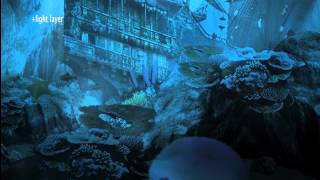 underwater painting matte
