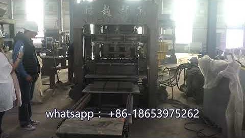 QT6 -15 automatic concrete paver block making machine testing