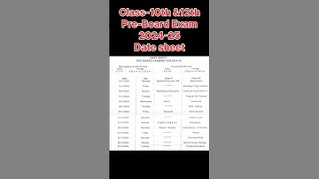 class 10 pre board date sheet 2024-25| class 12 pre board date sheet 2024-25|cbse date sheet #shorts