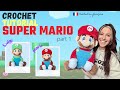 Mario  luigi crochet tutorial part 12  free amigurumi pattern step by step mario