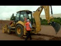 Cat® F Series Backhoe Loader Stabilizer Adjustment (Side-Shift)