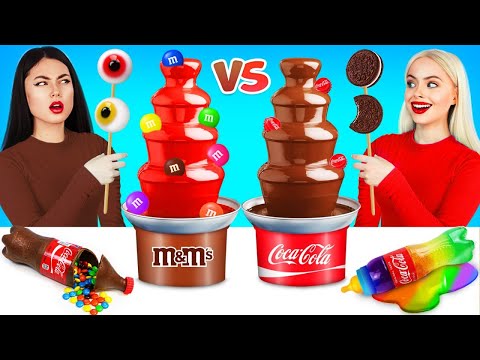 Video Thử Thách Đài Phun Nước Xốt Sô Cô La | Ăn 100 Lớp Sô... - youtube