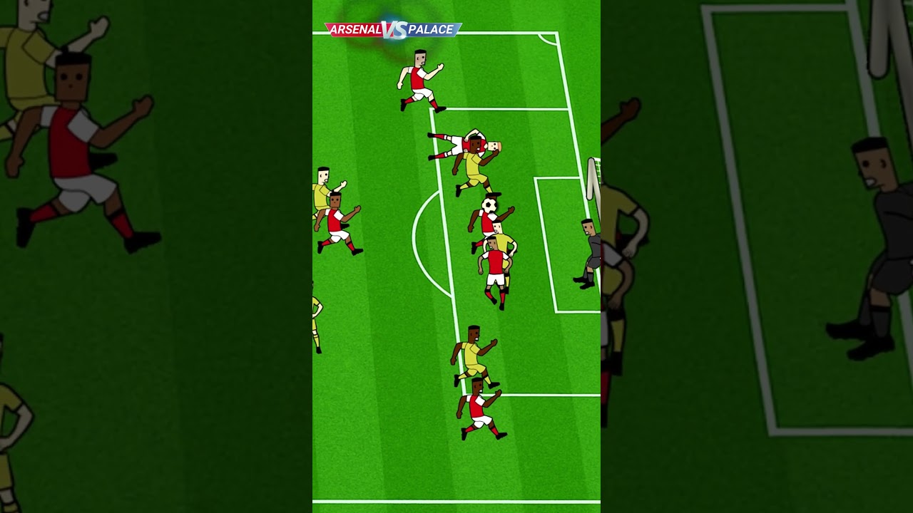 EZE's GOAL FOR ARSENAL AGAINST CRYSTAL PALACE #footballshorts #premierleague #arsenal #football