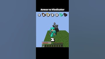 Minecraft Armor vs Vindicator