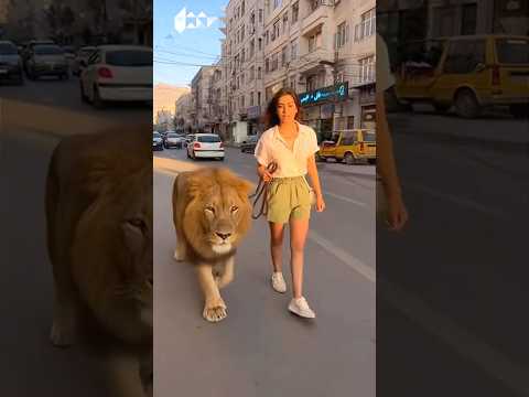 پیاده روی با شیر در تهران