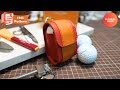 [LeatherCraft] Golf Ball Pouch 4K / FREE PDF PATTERN