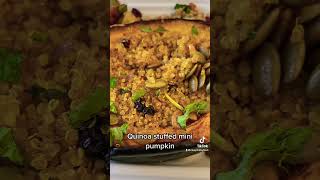 Vegetarian deliciousness- Quinoa stuffed mini pumpkin