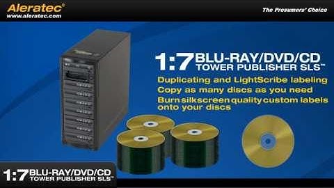 Aleratec 1:7 Blu-ray DVD CD Tower LightScribe Publisher SLS - part #260202
