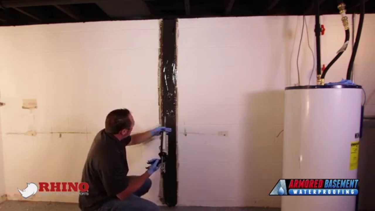 Foundation Crack Repair Carbon Fiber Installation YouTube